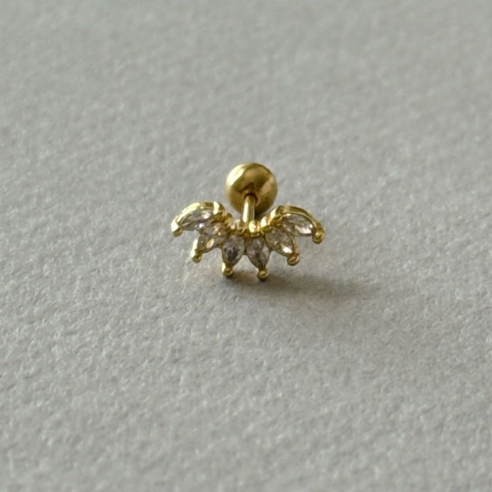 diamond earrings A735 - Picture 3 of 5